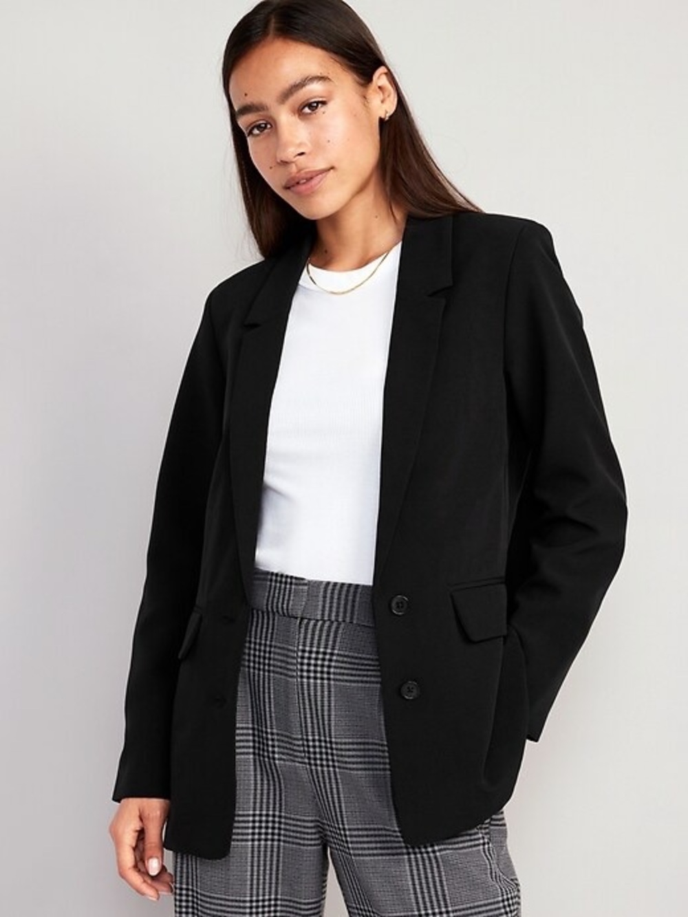 Old Navy Taylor Relaxed Suit Blazer - Black